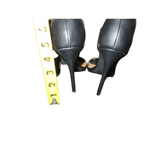 Charlotte Russe Rebekah Black Vegan Leather ankle strap pumps sz 8 - Picture 5 of 13